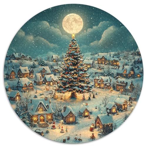 Christmas Tree Puzzle 1000 Teile Schwer Puzzle Spielzeug Lernspiel Impossible Herausforderung Spielzeug Für Erwachsene Und Kinder Ab 12 Jahren 1000pcs (67.5x67.5cm) von KKOLASXZE