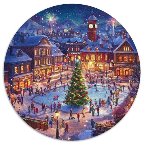 Christmas Tree Puzzle 1000 Teile Schwer Puzzle Spielzeug Lernspiel Impossible Herausforderungsspielzeug Für Erwachsene Kinder 1000pcs (67.5x67.5cm) von KKOLASXZE