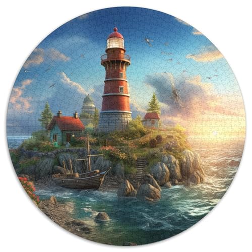 Coastal Lighthouses Puzzle 1000-teilige Schwer Puzzle Spielzeug Pädagogisches Spiel Impossible Herausforderung Spielzeug Für Erwachsene Und Kinder in Bewährter 1000pcs (67.5x67.5cm) von KKOLASXZE