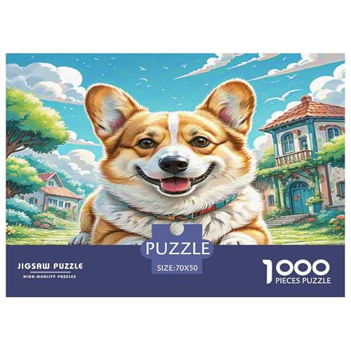 Corgi Puzzle 1000 Teile Schwer Puzzle Spielzeug Lernspiel Impossible Herausforderungsspielzeug Für Erwachsene Und Kinder in Bewährter 70x50cm/1000pcs Corgi Puzzle 1000 Teile Schwer Puzzle Spielzeug Lernspiel Impossible Herausforderungsspielzeug Für Erwachsene Und Kinder in Bewährter 70x50cm/1000pcs von KKOLASXZE