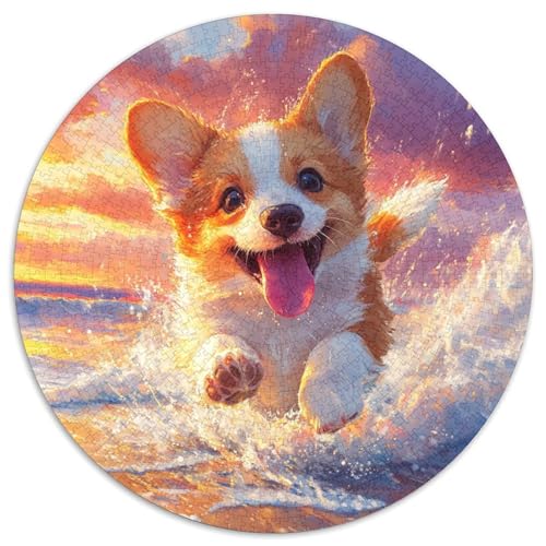 Corgi Puzzle 1000 Teile Schwer Puzzle Spielzeug Pädagogisches Spiel Impossible Herausforderungsspielzeug Für Erwachsene Kinder 1000pcs (67.5x67.5cm) von KKOLASXZE
