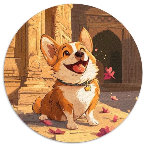 Corgi Puzzle 1000 Teile Schwer Puzzle Spielzeug Pädagogisches Spiel Impossible Herausforderungsspielzeug Für Erwachsene Kinder 1000pcs (67.5x67.5cm) von KKOLASXZE