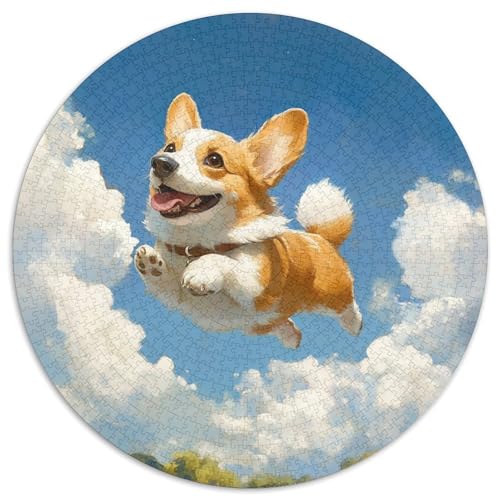 Corgi Puzzle 1000-teilige Schwer Puzzle Spielzeug Pädagogisches Spiel Impossible Herausforderungsspielzeug Für Erwachsene Kinder 1000pcs (67.5x67.5cm) von KKOLASXZE