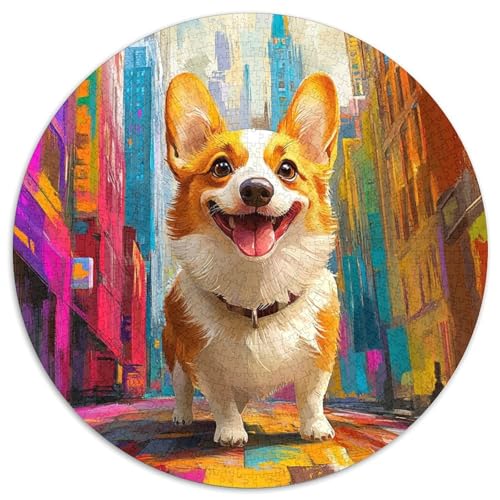 Corgi Puzzle 1000-teilige Schwer Puzzle Spielzeug Pädagogisches Spiel Impossible Herausforderungsspielzeug Für Erwachsene Kinder 1000pcs (67.5x67.5cm) von KKOLASXZE