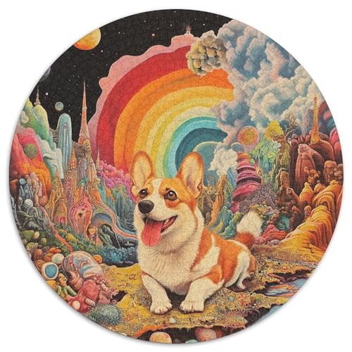 Corgi Puzzles 1000 Teile Schwer Puzzle Spielzeug Lernspiel Impossible Herausforderung Spielzeug Für Erwachsene Und Kinder Ab 12 Jahren 1000pcs (67.5x67.5cm) von KKOLASXZE