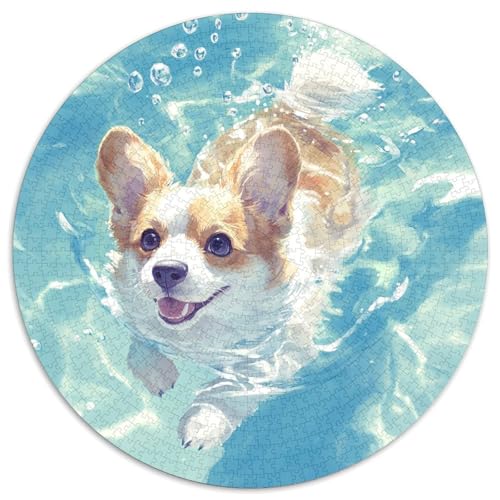 Corgi Puzzles 1000 Teile Schwer Puzzle Spielzeug Lernspiel Impossible Herausforderung Spielzeug Für Erwachsene Und Kinder in Bewährter 1000pcs (67.5x67.5cm) von KKOLASXZE