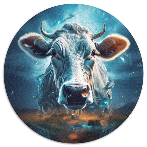 Cow Puzzle 1000 Teile Schwer Puzzle Spielzeug Lernspiel Impossible Herausforderungsspielzeug Für Erwachsene Und Kinder in Bewährter 1000pcs (67.5x67.5cm) von KKOLASXZE