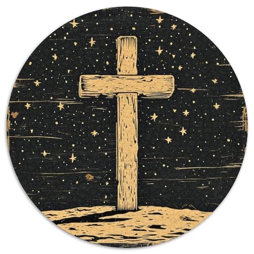 Cross Puzzle 1000 Teile Schwer Puzzle Spielzeug Lernspiel Impossible Herausforderungsspielzeug Für Erwachsene Und Kinder in Bewährter 1000pcs (67.5x67.5cm) von KKOLASXZE