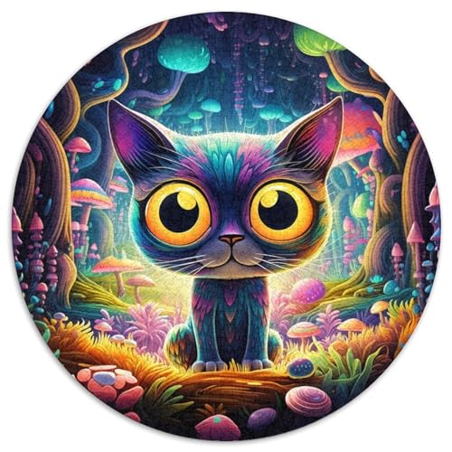 Cute Cat Puzzle 1000 Teile Schwer Puzzle Spielzeug Lernspiel Impossible Herausforderung Spielzeug Für Erwachsene Kinder 1000pcs (67.5x67.5cm) von KKOLASXZE