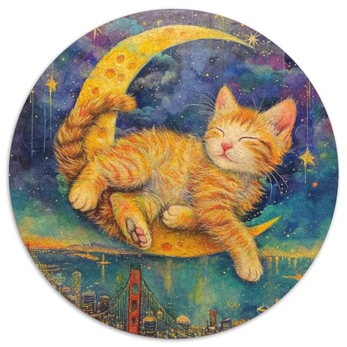 Cute Cat Puzzles 1000 Teile Schwer Puzzle Spielzeug Pädagogisches Spiel Impossible Herausforderungsspielzeug Für Erwachsene Kinder 1000pcs (67.5x67.5cm) von KKOLASXZE