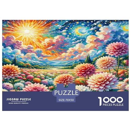 Dahlia Puzzle 1000 Teile Schwer Puzzle Spielzeug Pädagogisches Spiel Impossible Herausforderung Spielzeug Für Erwachsene Kinder 70x50cm/1000pcs Dahlia Puzzle 1000 Teile Schwer Puzzle Spielzeug Pädagogisches Spiel Impossible Herausforderung Spielzeug Für Erwachsene Kinder 70x50cm/1000pcs von KKOLASXZE