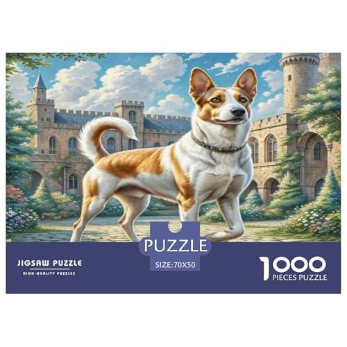 Deerhound Puzzle 1000-teilige Schwer Puzzle Spielzeug Lernspiel Impossible Herausforderung Spielzeug Für Erwachsene Und Kinder Ab 12 Jahren 70x50cm/1000pcs von KKOLASXZE
