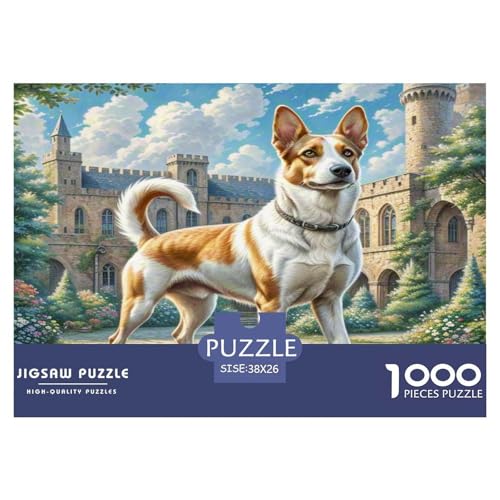 Deerhound Puzzles 1000-teilige Schwer Puzzle Spielzeug Lernspiel Impossible Herausforderungsspielzeug Für Erwachsene Und Kinder in Bewährter 38x26cm/1000pcs von KKOLASXZE