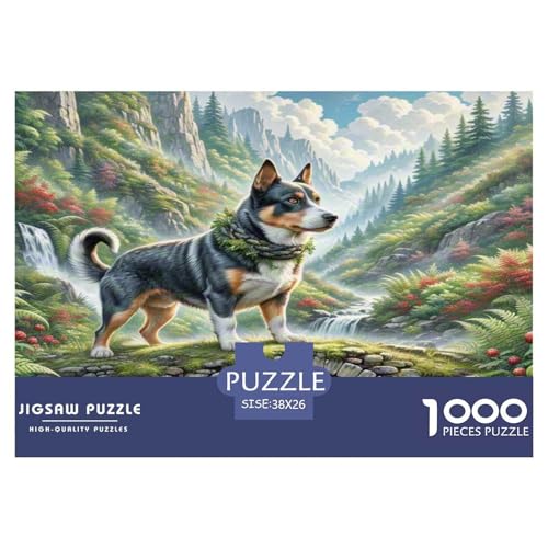 Der Cairn Terrier Puzzle 1000-teilige Schwer Puzzle Spielzeug Lernspiel Impossible Herausforderung Spielzeug Für Erwachsene Kinder 38x26cm/1000pcs von KKOLASXZE