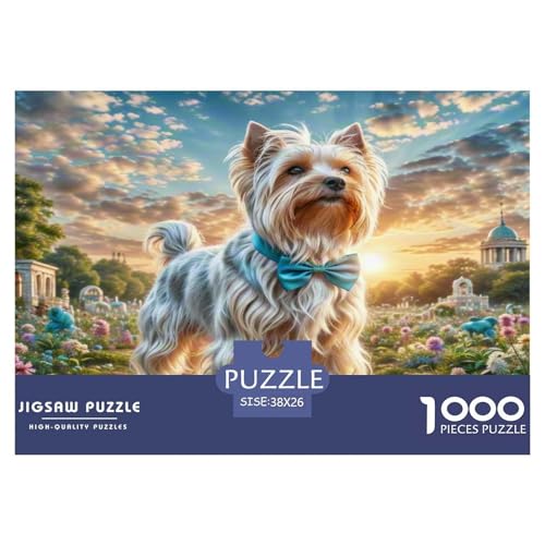 Der Dichtungyham Terrier Puzzle 1000 Teile Schwer Puzzle Spielzeug Lernspiel Impossible Herausforderungsspielzeug Für Erwachsene Und Kinder Ab 14 Jahren 38x26cm/1000pcs von KKOLASXZE