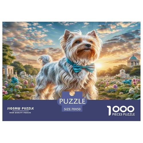 Der Dichtungyham Terrier Puzzle 1000 Teile Schwer Puzzle Spielzeug Pädagogisches Spiel Impossible Herausforderung Spielzeug Für Erwachsene Und Kinder Ab 14 Jahren 70x50cm/1000pcs von KKOLASXZE