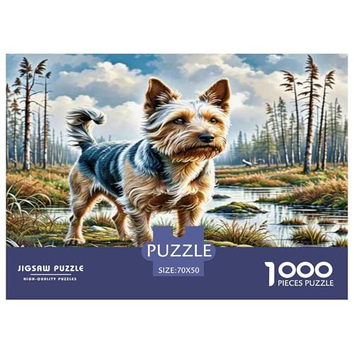 Der Dichtungyham Terrier Puzzle 1000-teilige Schwer Puzzle Spielzeug Lernspiel Impossible Herausforderung Spielzeug Für Erwachsene Und Kinder in Bewährter 70x50cm/1000pcs von KKOLASXZE