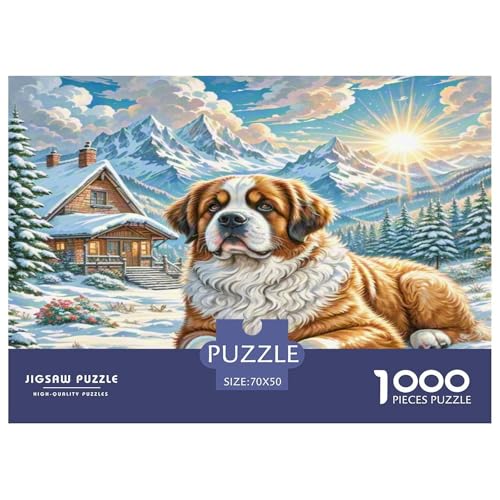 Der Saint Bernard Puzzles 1000 Teile Schwer Puzzle Spielzeug Lernspiel Impossible Herausforderungsspielzeug Für Erwachsene Und Kinder Ab 12 Jahren 70x50cm/1000pcs Der Saint Bernard Puzzles 1000 Teile Schwer Puzzle Spielzeug Lernspiel Impossible Herausforderungsspielzeug Für Erwachsene Und Kinder Ab 12 Jahren 70x50cm/1000pcs von KKOLASXZE