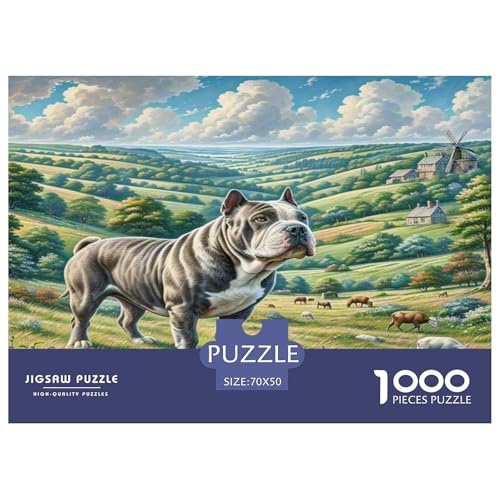 Der Staffordshire Bull Terrier Puzzles 1000 Teile Schwer Puzzle Spielzeug Pädagogisches Spiel Impossible Herausforderungsspielzeug Für Erwachsene Und Kinder Ab 14 Jahren 70x50cm/1000pcs Der Staffordshire Bull Terrier Puzzles 1000 Teile Schwer Puzzle Spielzeug Pädagogisches Spiel Impossible Herausforderungsspielzeug Für Erwachsene Und Kinder Ab 14 Jahren 70x50cm/1000pcs von KKOLASXZE