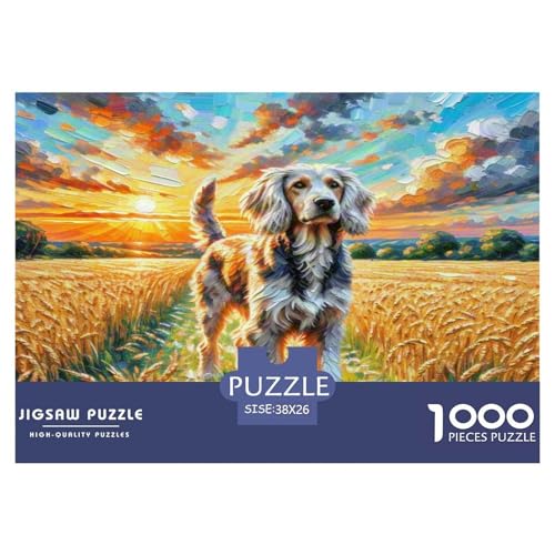 Deutscher Wirehaired Zeiger Puzzles 1000 Teile Schwer Puzzle Spielzeug Lernspiel Impossible Herausforderung Spielzeug Für Erwachsene Und Kinder Ab 14 Jahren 38x26cm/1000pcs von KKOLASXZE