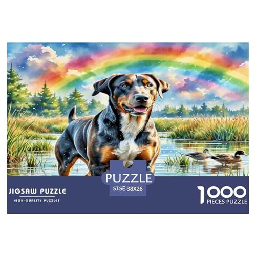 Deutscher kurzhaariger Zeiger Puzzles 1000 Teile Schwer Puzzle Spielzeug Lernspiel Impossible Herausforderung Spielzeug Für Erwachsene Und Kinder Ab 12 Jahren 38x26cm/1000pcs von KKOLASXZE