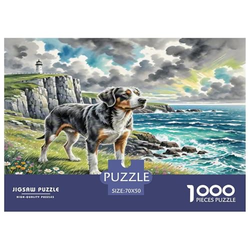 Deutscher kurzhaariger Zeiger Puzzles 1000 Teile Schwer Puzzle Spielzeug Lernspiel Impossible Herausforderungsspielzeug Für Erwachsene Und Kinder Ab 14 Jahren 70x50cm/1000pcs von KKOLASXZE
