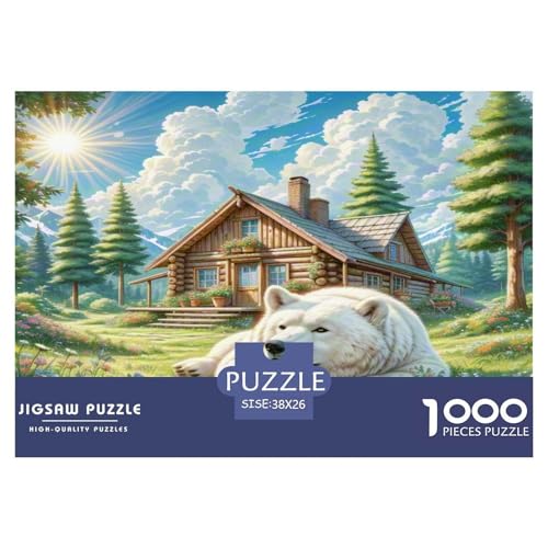 Die Großen Pyrenäen Puzzle 1000-teilige Schwer Puzzle Spielzeug Lernspiel Impossible Herausforderungsspielzeug Für Erwachsene Kinder 38x26cm/1000pcs von KKOLASXZE