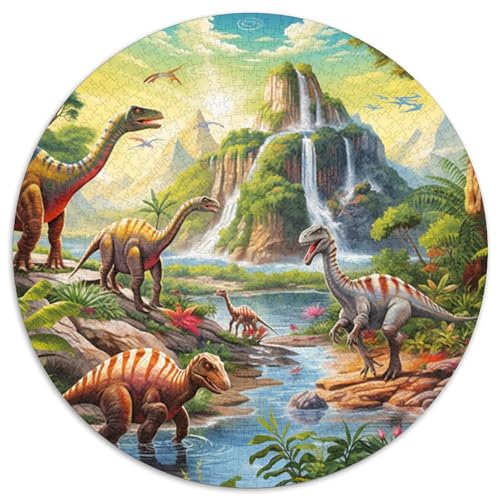 Dinosaur Park Puzzles 1000 Teile Schwer Puzzle Spielzeug Lernspiel Impossible Herausforderungsspielzeug Für Erwachsene Und Kinder Ab 12 Jahren 1000pcs (67.5x67.5cm) von KKOLASXZE