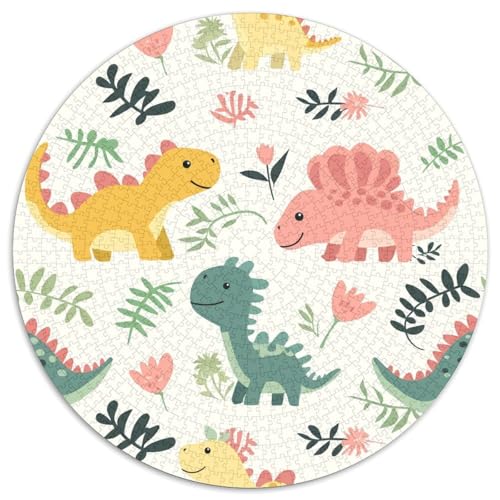 Dinosaur Puzzle 1000-teilige Schwer Puzzle Spielzeug Lernspiel Impossible Herausforderung Spielzeug Für Erwachsene Kinder 1000pcs (67.5x67.5cm) von KKOLASXZE