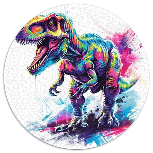 Dinosaur Puzzle 1000-teilige Schwer Puzzle Spielzeug Lernspiel Impossible Herausforderungsspielzeug Für Erwachsene Kinder 1000pcs (67.5x67.5cm) von KKOLASXZE