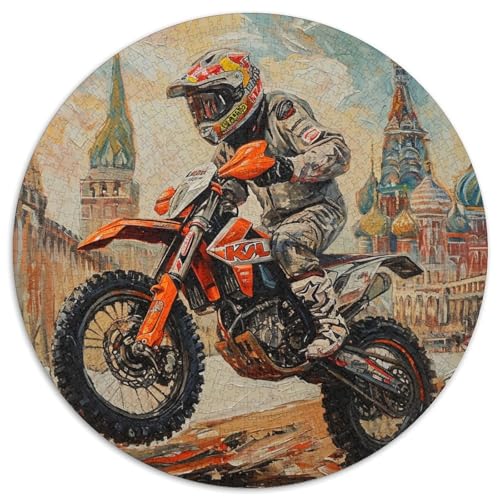 Dirt Bike Puzzle 1000 Teile Schwer Puzzle Spielzeug Pädagogisches Spiel Impossible Herausforderung Spielzeug Für Erwachsene Und Kinder Ab 12 Jahren 1000pcs (67.5x67.5cm) von KKOLASXZE