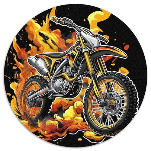 Dirt Bike Puzzles 1000 Teile Schwer Puzzle Spielzeug Pädagogisches Spiel Impossible Herausforderung Spielzeug Für Erwachsene Und Kinder Ab 14 Jahren 1000pcs (67.5x67.5cm) von KKOLASXZE