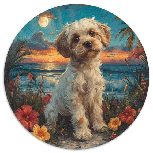Dog Puzzles 1000-teilige Schwer Puzzle Spielzeug Lernspiel Impossible Herausforderungsspielzeug Für Erwachsene Kinder 1000pcs (67.5x67.5cm) von KKOLASXZE