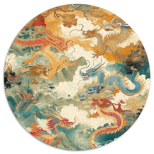 Dragon Puzzle 1000 Teile Schwer Puzzle Spielzeug Lernspiel Impossible Herausforderung Spielzeug Für Erwachsene Und Kinder Ab 14 Jahren 1000pcs (67.5x67.5cm) von KKOLASXZE