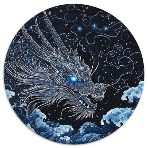 Dragon Puzzle 1000-teilige Schwer Puzzle Spielzeug Lernspiel Impossible Herausforderung Spielzeug Für Erwachsene Kinder 1000pcs (67.5x67.5cm) von KKOLASXZE