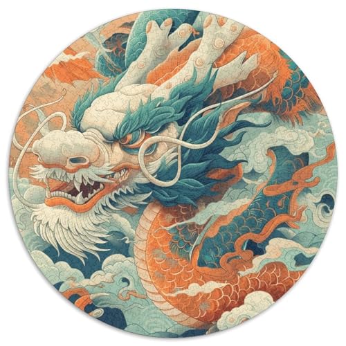 Dragon Puzzle 1000-teilige Schwer Puzzle Spielzeug Lernspiel Impossible Herausforderungsspielzeug Für Erwachsene Und Kinder Ab 12 Jahren 1000pcs (67.5x67.5cm) von KKOLASXZE