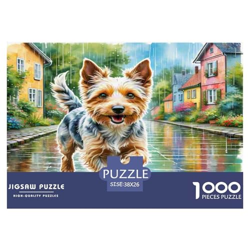 Draht Fox Terrier Puzzle 1000-teilige Schwer Puzzle Spielzeug Lernspiel Impossible Herausforderungsspielzeug Für Erwachsene Und Kinder Ab 12 Jahren 38x26cm/1000pcs von KKOLASXZE