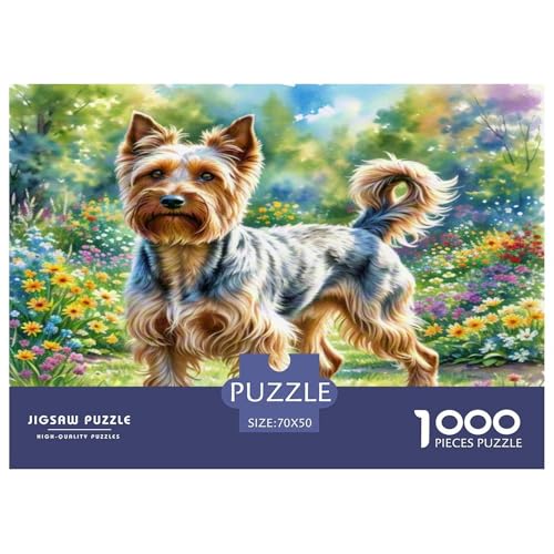 Draht Fox Terrier Puzzles 1000 Teile Schwer Puzzle Spielzeug Lernspiel Impossible Herausforderungsspielzeug Für Erwachsene Kinder 70x50cm/1000pcs von KKOLASXZE