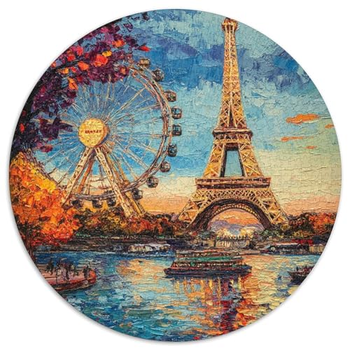 Eiffel Tower Puzzles 1000 Teile Schwer Puzzle Spielzeug Lernspiel Impossible Herausforderung Spielzeug Für Erwachsene Kinder 1000pcs (67.5x67.5cm) von KKOLASXZE