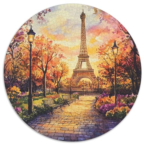 Eiffel Tower Puzzles 1000 Teile Schwer Puzzle Spielzeug Pädagogisches Spiel Impossible Herausforderungsspielzeug Für Erwachsene Kinder 1000pcs (67.5x67.5cm) von KKOLASXZE