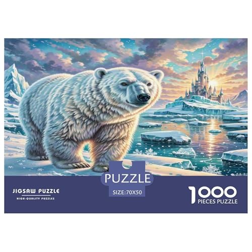 Eisbär Puzzle 1000-teilige Schwer Puzzle Spielzeug Lernspiel Impossible Herausforderungsspielzeug Für Erwachsene Und Kinder Ab 14 Jahren 70x50cm/1000pcs Eisbär Puzzle 1000-teilige Schwer Puzzle Spielzeug Lernspiel Impossible Herausforderungsspielzeug Für Erwachsene Und Kinder Ab 14 Jahren 70x50cm/1000pcs von KKOLASXZE