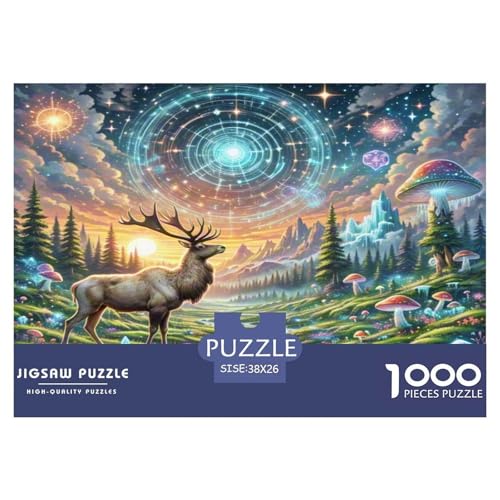 Elch Puzzle 1000-teilige Schwer Puzzle Spielzeug Lernspiel Impossible Herausforderungsspielzeug Für Erwachsene Und Kinder Ab 14 Jahren 38x26cm/1000pcs Elch Puzzle 1000-teilige Schwer Puzzle Spielzeug Lernspiel Impossible Herausforderungsspielzeug Für Erwachsene Und Kinder Ab 14 Jahren 38x26cm/1000pcs von KKOLASXZE