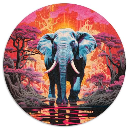 Elephant Puzzle 1000 Teile Schwer Puzzle Spielzeug Lernspiel Impossible Herausforderungsspielzeug Für Erwachsene Und Kinder Ab 14 Jahren 1000pcs (67.5x67.5cm) von KKOLASXZE