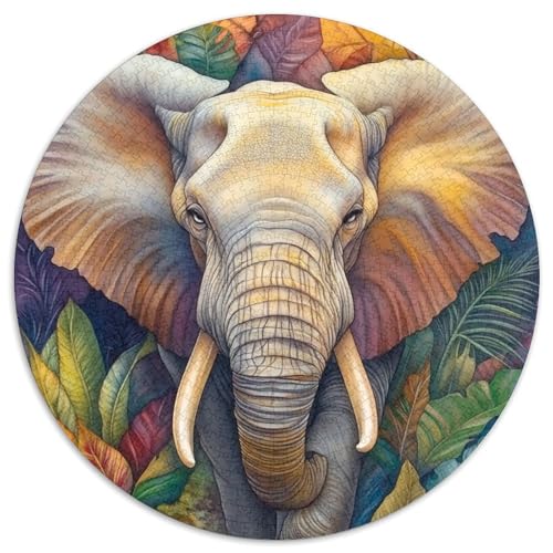 Elephant Puzzles 1000 Teile Schwer Puzzle Spielzeug Lernspiel Impossible Herausforderungsspielzeug Für Erwachsene Und Kinder Ab 14 Jahren 1000pcs (67.5x67.5cm) von KKOLASXZE