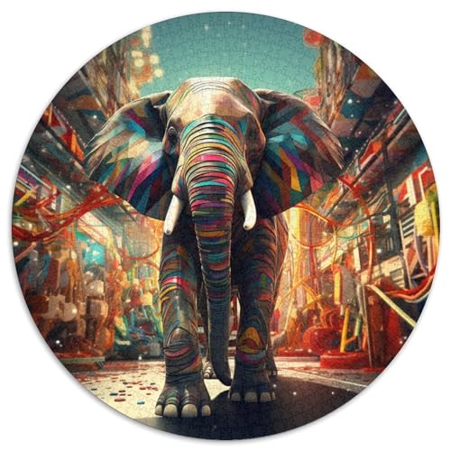 Elephant Puzzles 1000 Teile Schwer Puzzle Spielzeug Pädagogisches Spiel Impossible Herausforderungsspielzeug Für Erwachsene Kinder 1000pcs (67.5x67.5cm) von KKOLASXZE