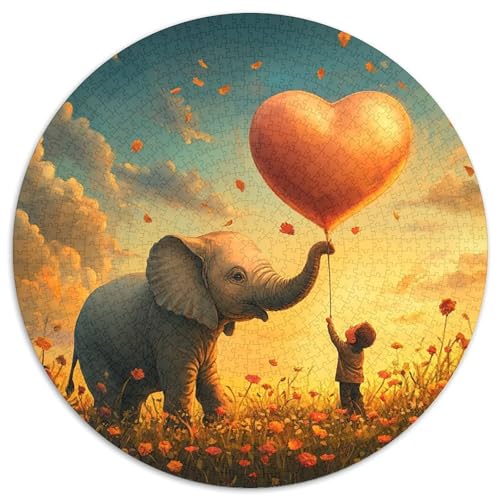 Elephant Puzzles 1000 Teile Schwer Puzzle Spielzeug Pädagogisches Spiel Impossible Herausforderungsspielzeug Für Erwachsene Kinder 1000pcs (67.5x67.5cm) von KKOLASXZE