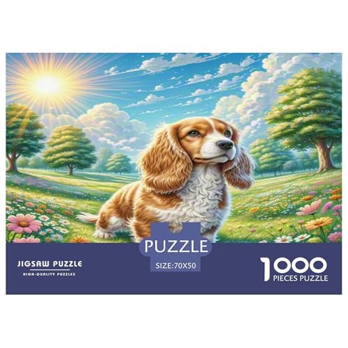 Englischer Springer Spaniel Puzzle 1000 Teile Schwer Puzzle Spielzeug Pädagogisches Spiel Impossible Herausforderungsspielzeug Für Erwachsene Und Kinder in Bewährter 70x50cm/1000pcs Englischer Springer Spaniel Puzzle 1000 Teile Schwer Puzzle Spielzeug Pädagogisches Spiel Impossible Herausforderungsspielzeug Für Erwachsene Und Kinder in Bewährter 70x50cm/1000pcs von KKOLASXZE