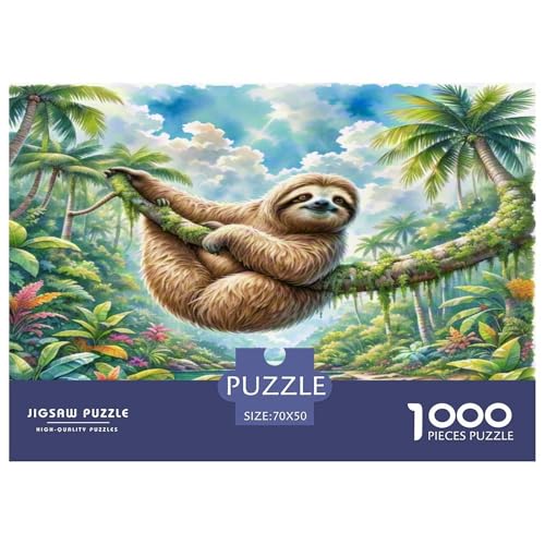 Faulheit Puzzle 1000-teilige Schwer Puzzle Spielzeug Lernspiel Impossible Herausforderung Spielzeug Für Erwachsene Und Kinder Ab 12 Jahren 70x50cm/1000pcs von KKOLASXZE