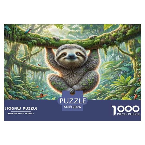 Faulheit Puzzles 1000-teilige Schwer Puzzle Spielzeug Lernspiel Impossible Herausforderungsspielzeug Für Erwachsene Kinder 38x26cm/1000pcs von KKOLASXZE