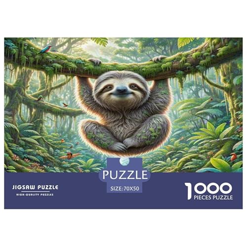 Faulheit Puzzles 1000-teilige Schwer Puzzle Spielzeug Lernspiel Impossible Herausforderungsspielzeug Für Erwachsene Kinder 70x50cm/1000pcs von KKOLASXZE